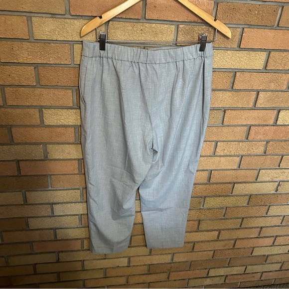 J. Crew Factory Elastic-Back Holland Pant Gray Twill Women’s Size 12P - Picture 4 of 7